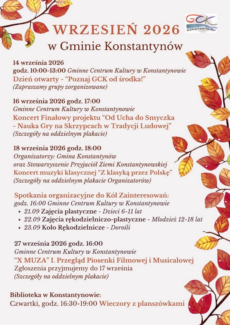 WRZESIEŃ W GMINIE KONSTANTYNÓW
