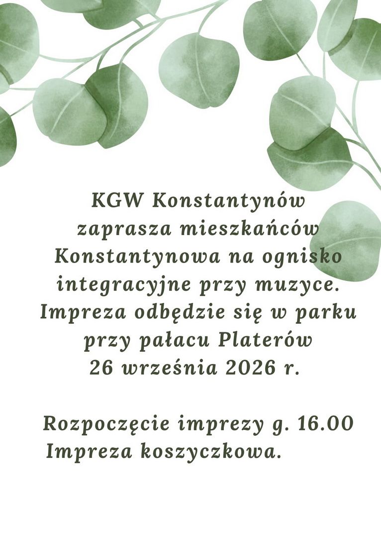 26.09.2026 r. - OGNISKO INTEGRACYJNE